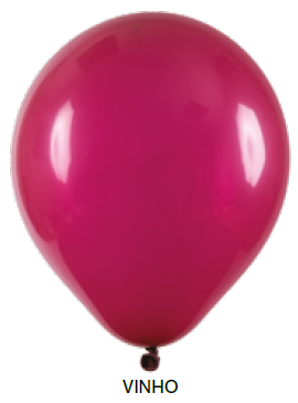 Balão Liso Art-Latex - Vinho - 12
