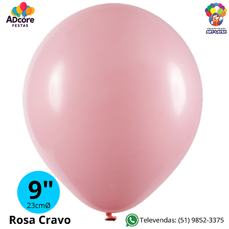 Balão Liso Art-Latex - Rosa Cravo - 9