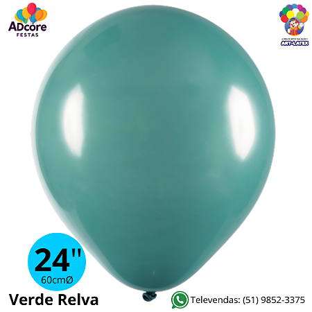 Balão Liso Art-Latex - Verde Relva - 24
