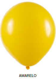 Balão Liso Art-Latex - Amarelo - 12