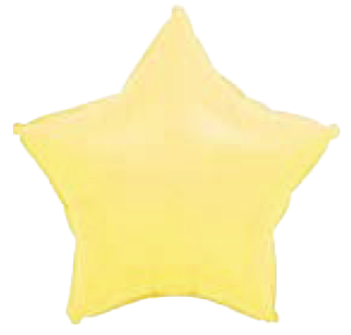 Balão Estrela Candy 17" 43cm c/ 1 unid. - Amarelo