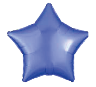 Balão Metalizado 18" 45cm Estrela c/1 unid. - Azul