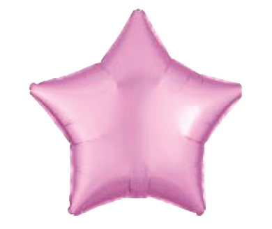 Balão Metalizado 18" 45cm Estrela c/1 unid. - Rosa