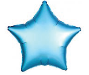 Balão Metalizado 24" 60cm Estrela c/1 unid. - Azul Claro
