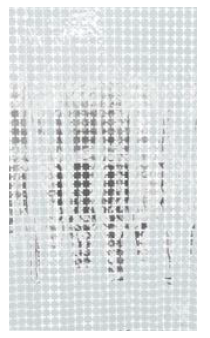 Cortina Metalizada Quadrado Pequeno 1x2m c/1 unid. - Prata