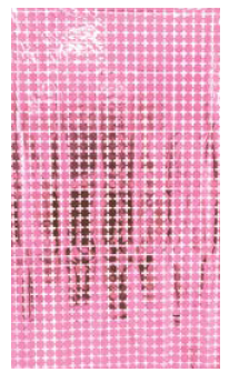 Cortina Metalizada Quadrado Pequeno 1x2m c/1 unid. - Rosa