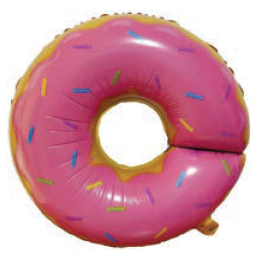 Balão Metalizado 70×62cm Donut Inteiro c/1 unid.