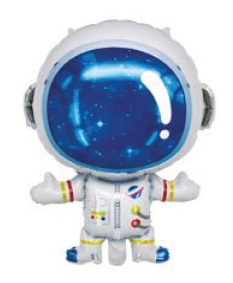 Balão Metalizado 52×4×70,2cm c/1 unid.- Astronauta