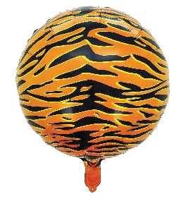 Balão Metalizado 18" 45cm c/1 unid. - Tigre