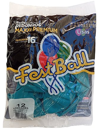 Balão Liso FestBall c/ 12 unid. - Tiffany - 16