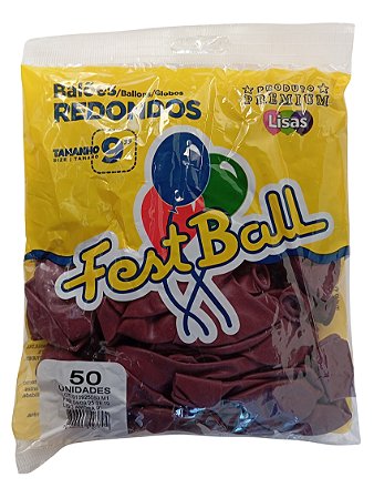 Balão Liso FestBall c/ 50 unid. - Amora - 9