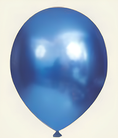 Balão Cromado JOY c/ 25 unid. - Azul - 9