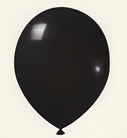 Balão Liso JOY c/ 50 unid. - Preto - 9