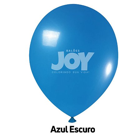 Balão Liso JOY c/ 50 unid. - Azul Escuro - 5