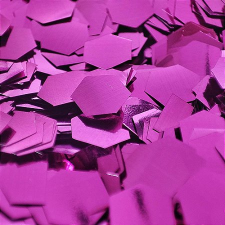 Confete Metalizado para Balão 0,6 cm 15g - Rosa