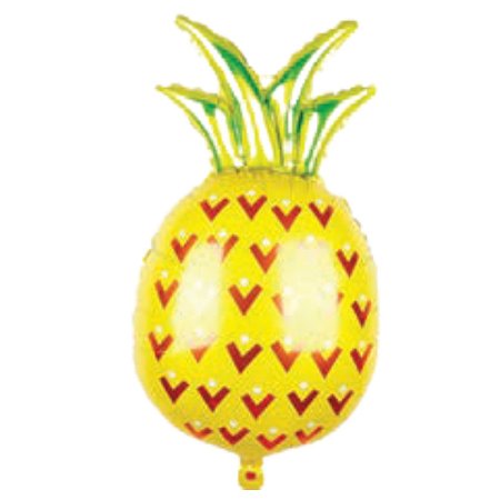 Balão Metalizado Abacaxi 47x80cm c/1 unid. - Amarelo