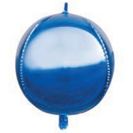 Balão Metalizado Bola 18 polegadas c/ 1 unid. - Azul