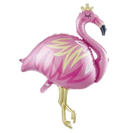 Balão Metalizado Flamingo 52x56,5cm c/ 1 unid.