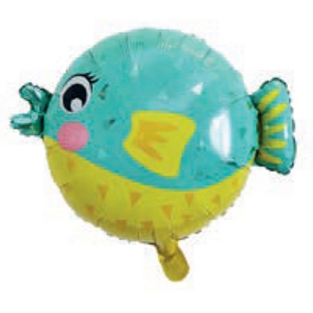 Balão Metalizado Peixe 48,5x55cm c/ 1 unid.