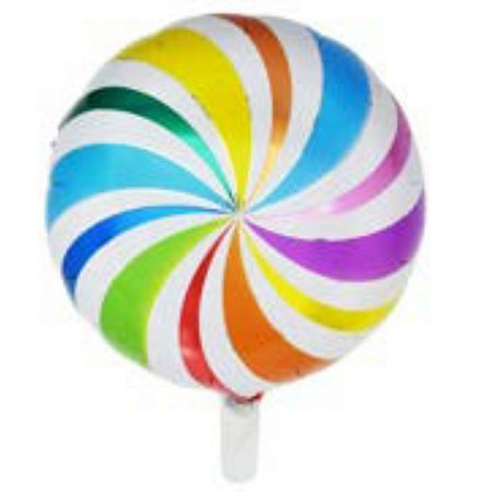 Balão Metalizado Pirulito Divertido 18 polegadas c/ 1 unid.