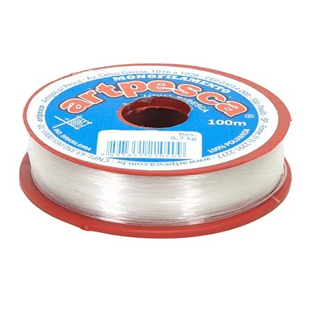 Linha Nylon 100% Poliamida 0.80mm 100 metros - Incolor