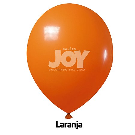 Balão Liso JOY c/ 25 unid. - Laranja - 12