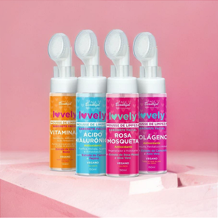 Mousse Sabonete Facial Lovely Vegano - Face Beautifil
