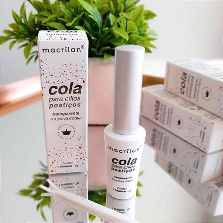 Cola para cílios transparente - Macrilan