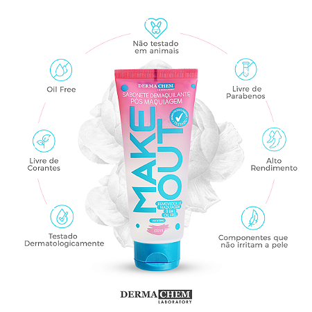 Sabonete Demaquilante Pós Maquiagem Make Out - Dermachem