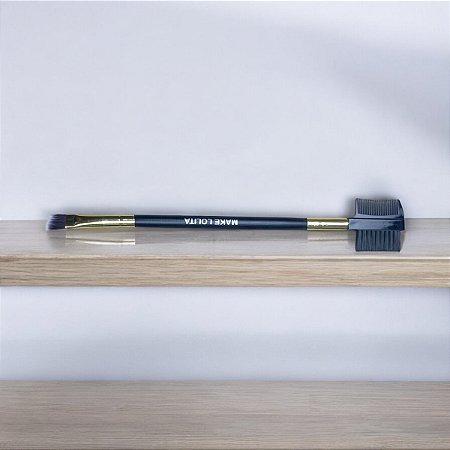 Pincel duplo chanfrado com pente - Make Lolita