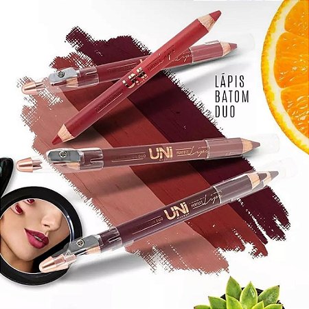 Lapis Batom Duo Com Apontador - UniMakeup