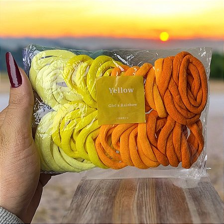 Kit elastico de cabelo 24 unidades