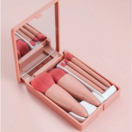 Estojo de pincéis caixinha com espelho