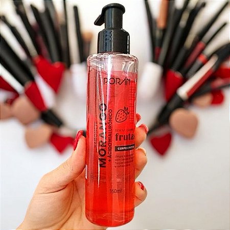 Sabonete Morango + Ácido Hialurônico 160ml – Poran