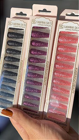 Unha postiça 12 pcs  -Sabrina Sato