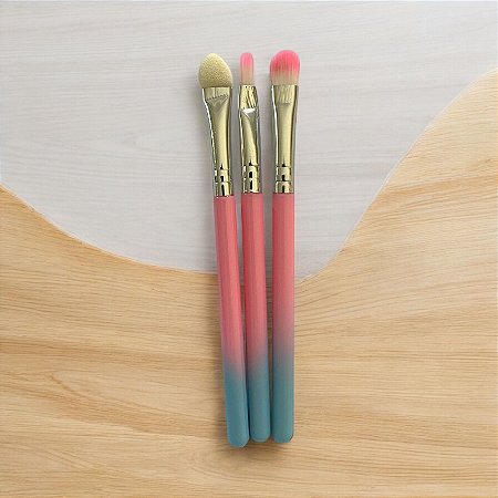 kit c/3 pinceis de maquiagem