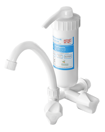 PURIFICADOR DE AGUA INSTALAÇÃO NA PAREDE 1/2-3/4 BCO PLUS HERC