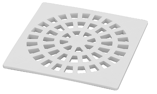 GRELHA QUADRADA BRANCA 100MM KRONA
