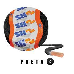 PEÇA DE CABO FIO FLEXIVEL 1.5MM PRETO 750V COBRECOM 100MT