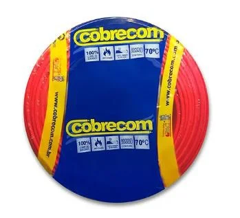 PEÇA DE CABO FIO FLEXIVEL 2,5MM PRETO 750V COBRECOM 100MT