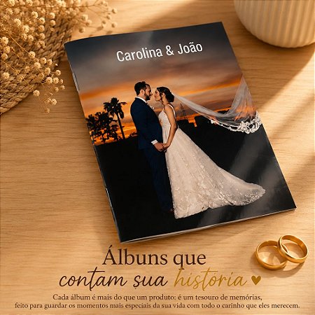 Álbum de Memórias com 50 Fotos