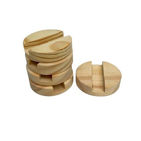 Kit 5 unidades base bastidor de pinus