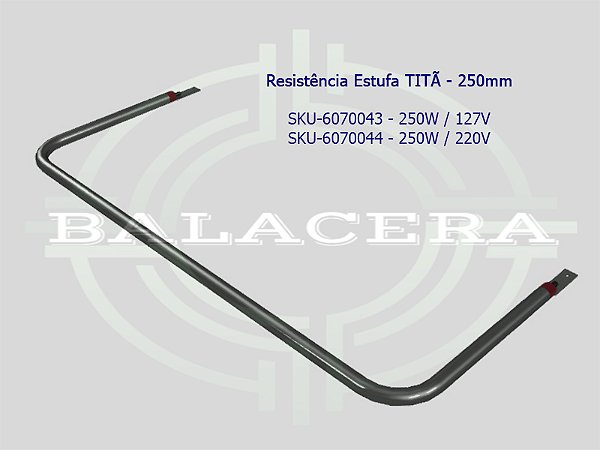 Resistência Estufa TITÃ - 250mm