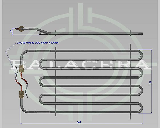 [Rascunho] Resistência para Churrasqueiras Embutidas - 1900W - 220V