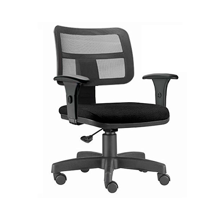 Cadeira Executiva com Ajuste BackSystem Giratória Encosto Telada Madrid Frisokar