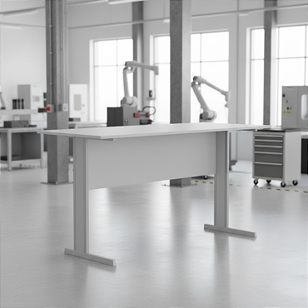 Mesa Retangular 150X60 15mm Cristal/Cristal