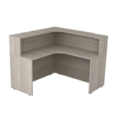 Balcão de atendimento em L 160X160X110 25mm Fresno/Fresno
