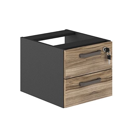 Gaveteiro Fixo para Mesa de Escritório com 2 Gavetas
