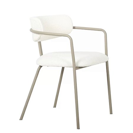 CADEIRA URUBICI BASE CHAMPANGE NUDE BOUCLE