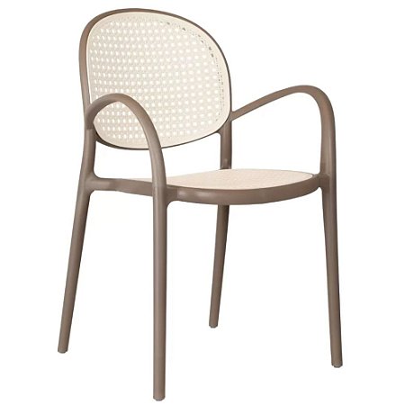 CADEIRA PALMITAL POLIPROPILENO CINZA